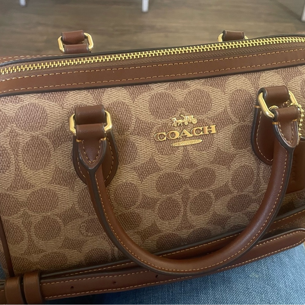 Coach Brown and Tan Handbag - Picture 1 of 12